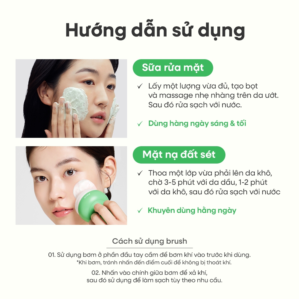 [FULLY Chính hãng] COMBO Sữa rửa mặt kiêm mặt nạ đất sét cà chua xanh 120ml + Brush làm sạch lỗ chân lông | BigBuy360 - bigbuy360.vn