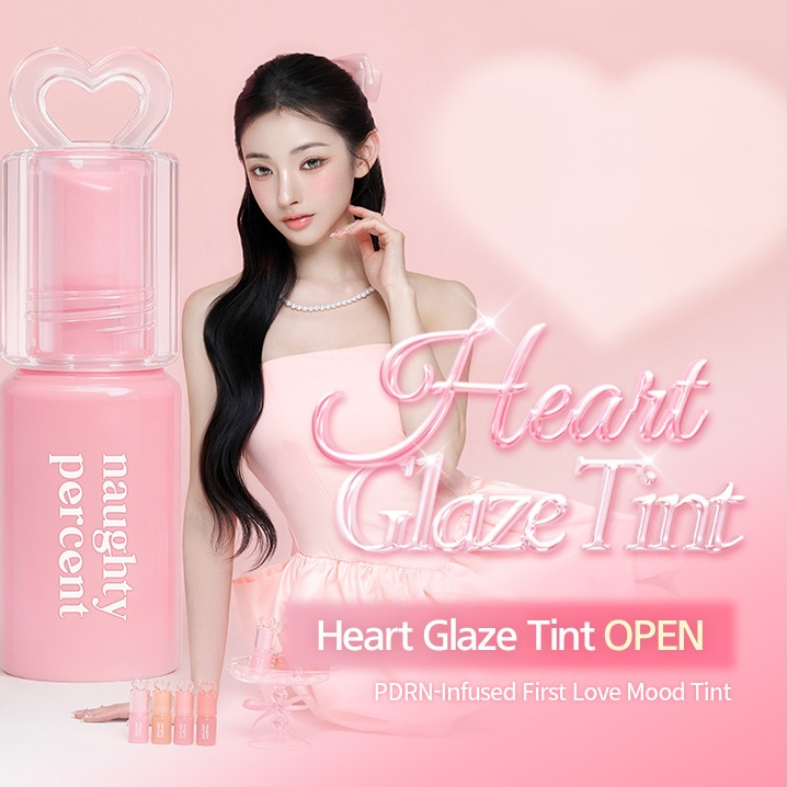 PDRN Heart Glaze Tint 3g (4 Màu) - Hàn Quốc, Glass Shine, DIY Custom Case, Siêu Cấp Ẩm [NaughtyPerce