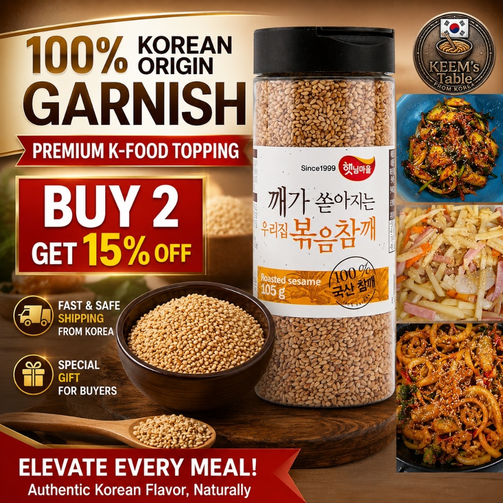 [Hot Hit] Gia Vị Rắc Cơm Topping Haetnim 105g 100% Nội Địa Hàn K-Food Nutty Garnish Bestseller TikTo