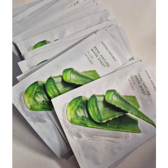 Nature Republic Real Nature Mask Sheet Mat Na Giay Duong Da Cap Am Han Quoc Skincare Korea