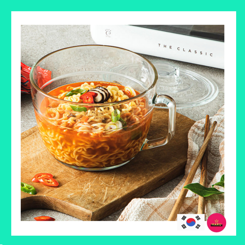 [Glasslock] Mì thủy tinh chịu nhiệt Rangecook & Ramen Bowl 1L / Hộp đựng súp an toàn cho lò vi sóng 