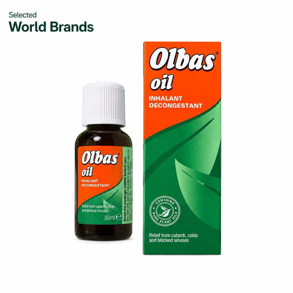 Olbas Oil Inhalant Decongestant 30ml Tinh Dầu Thông Mũi Giảm Nghẹt Mũi Cảm Lạnh Chính Hãng UK