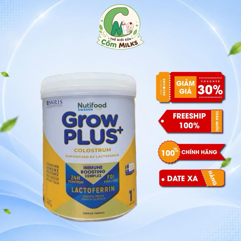 Sữa bột Nutifood Sweden GrowPLUS+ Colostrum Lactoferrin 800g.