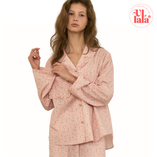   MALL CHÍNH HÃNG  B25242WPLLN  BASIC ULLALA PAJAMAS Eloi Set bộ đồ ngủ mặc nhà tay dài mùa thu M,L 