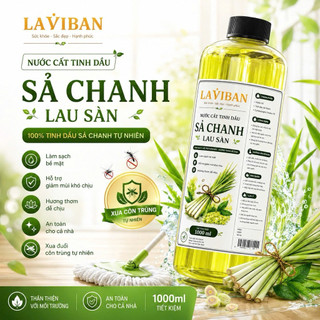 Nước Cất Tinh Dầu Sả Java Lau Sàn Laviban – Lau Sàn Khử Mùi, Làm Sạch Không Gian, Hương Sả Thơm Mát