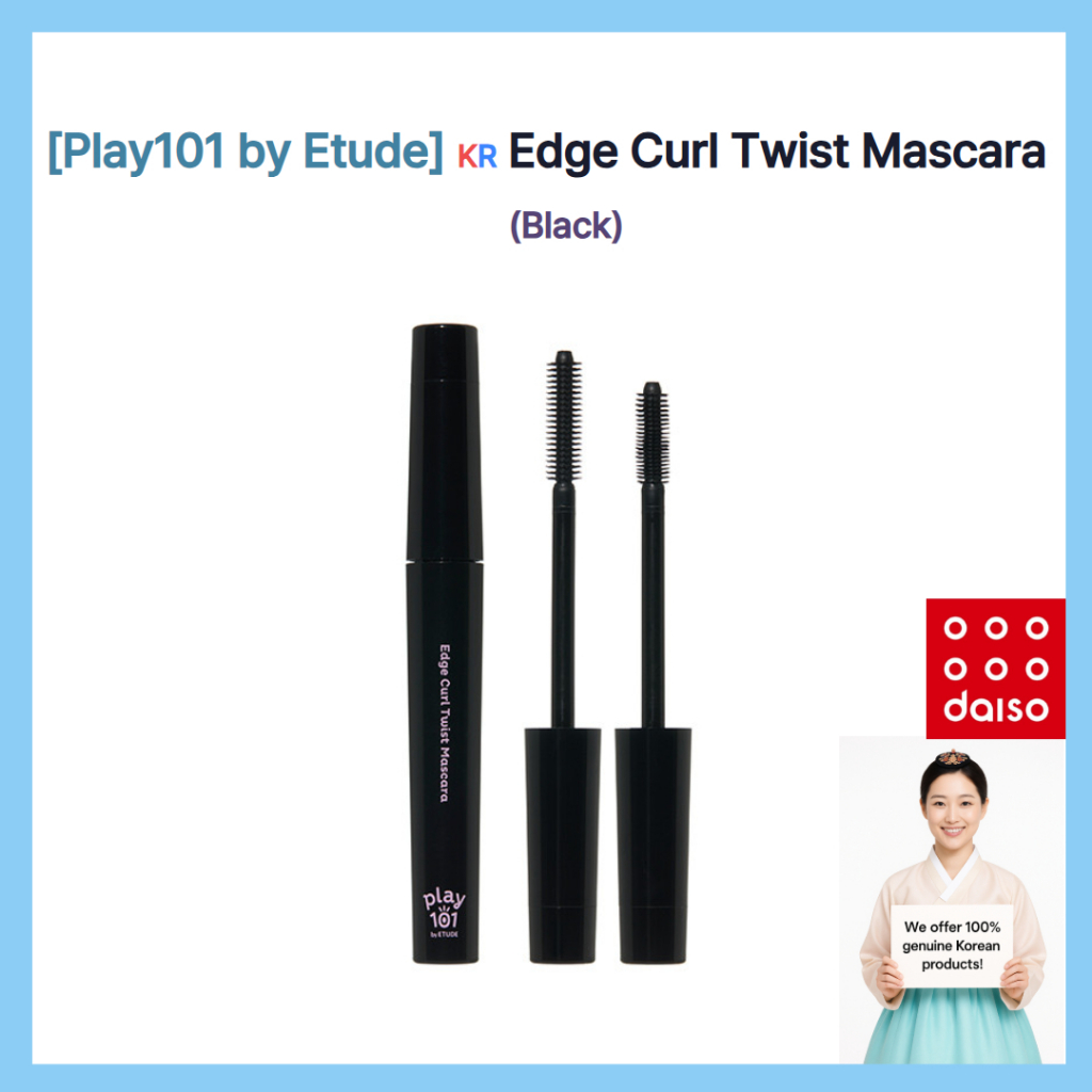 [Play101 của Etude] Mascara Edge Curl Tint, Đen