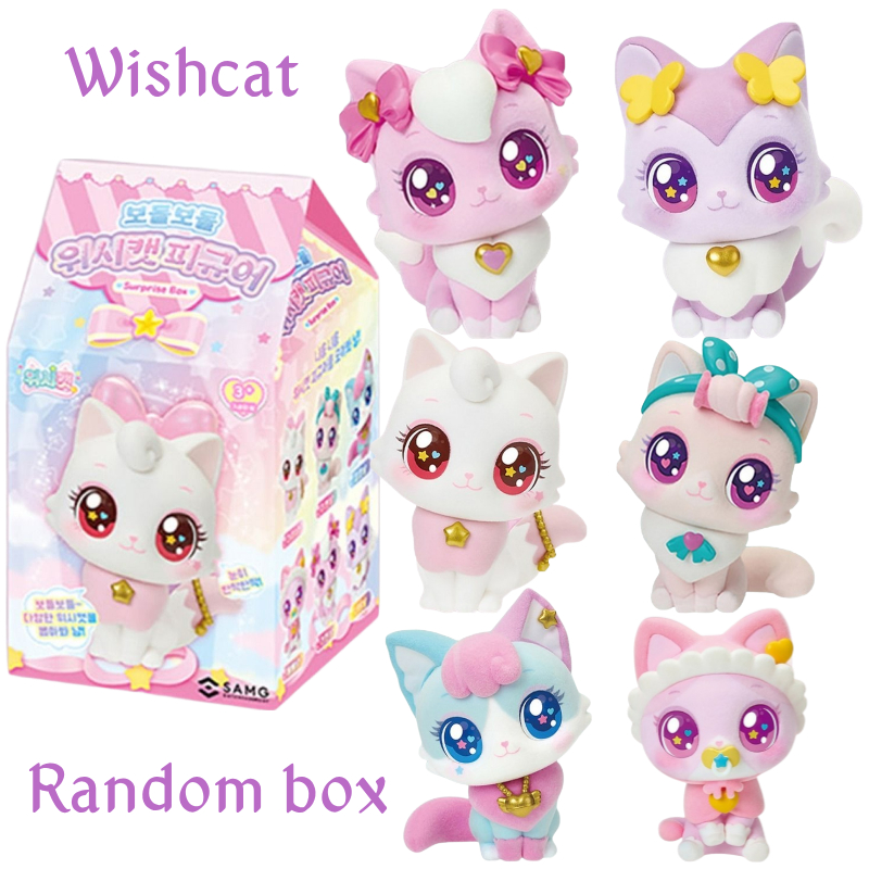Wishcat Đổ Xô Mini Hình Đồ Chơi Mù Hộp Bí Ẩn Gói Ngẫu Nhiên Dễ Thương Mèo Búp Bê Trẻ Em Bé Gái Quà T