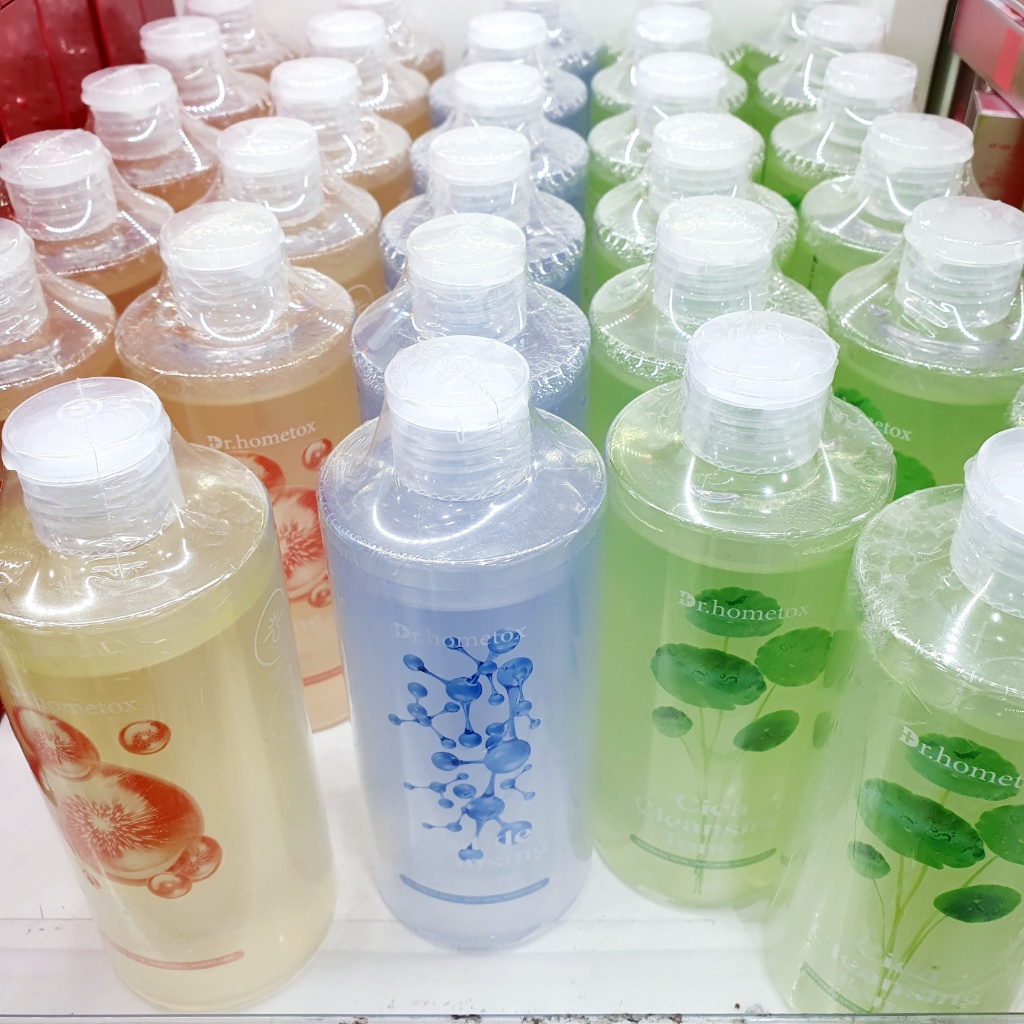 Nước rửa mặt Dr HomeTox 300ml – Cica / Collagen / Peptide (Chọn 1)