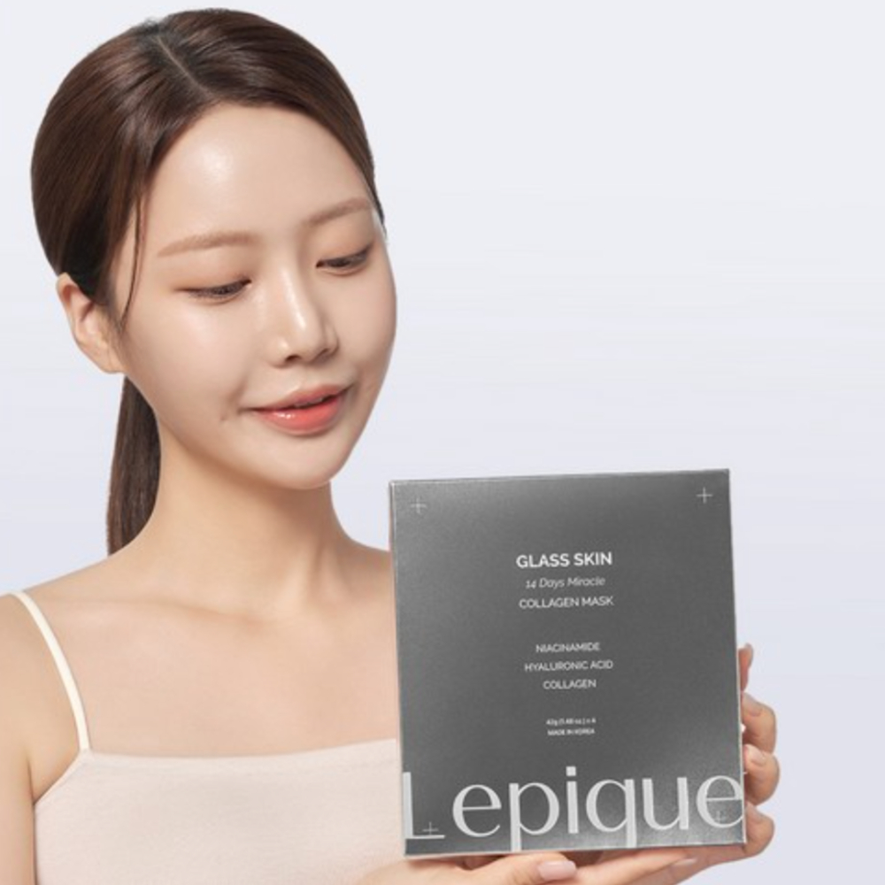 [Lepique] Glass Skin 14 Days Miracle Collagen Mask Pack 42g