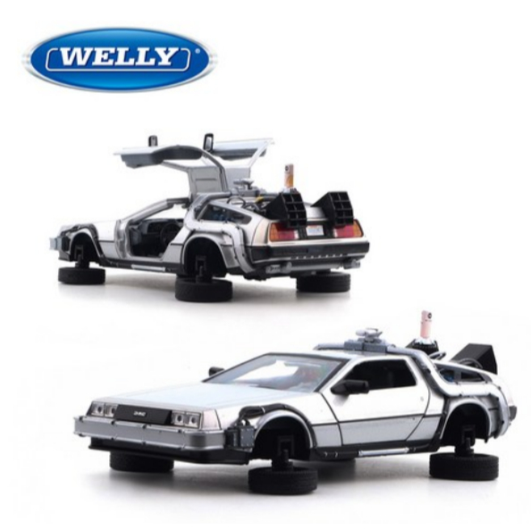 [Welly] Welly 1: 24 Back to the Future 1 Mẫu xe DeLorean Diecast – Màu sắc hỗn hợp