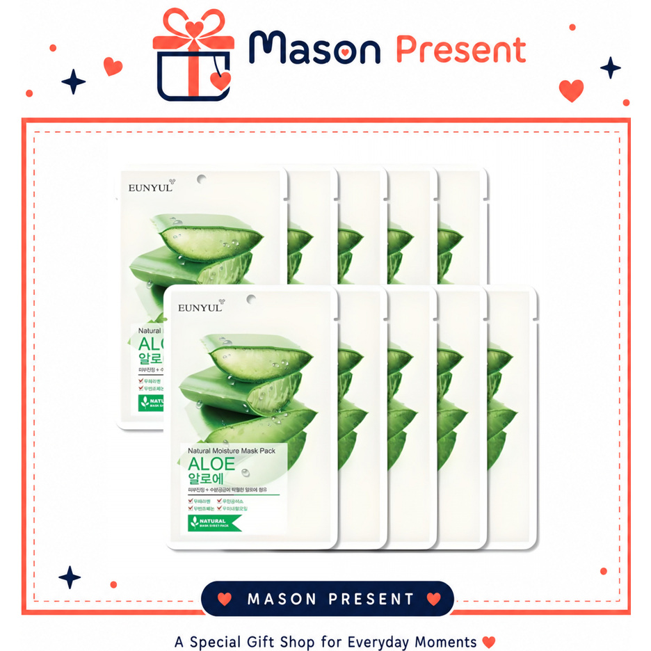 EUNYUL Natural Aloe Moisture Mask Pack 22ml x 30 chiếc Mặt nạ dưỡng ẩm hàng ngày cho mọi loại da K-B