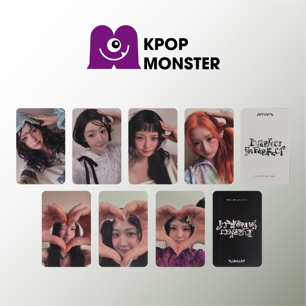 [FIFTY FIFTY] Photocard sự kiện họp quạt IMPERFECT-I 'MPERFECT / CARDIVERSE (gãi nhỏ)