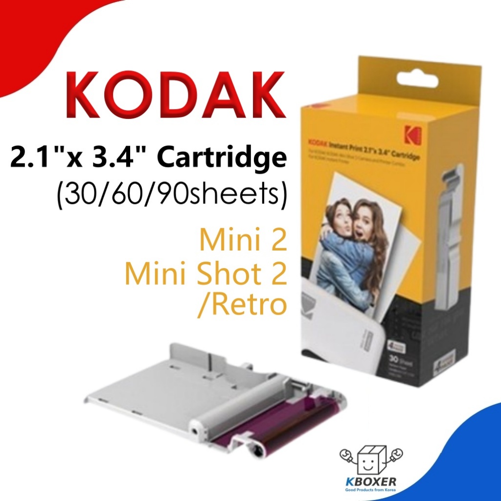 Hộp mực phim KODAK 4PASS (2,1x3,4 inch) cho KODAK Mini 2 / Mini Shot 2 / Mini 2 Retro / Mini Shot 2 