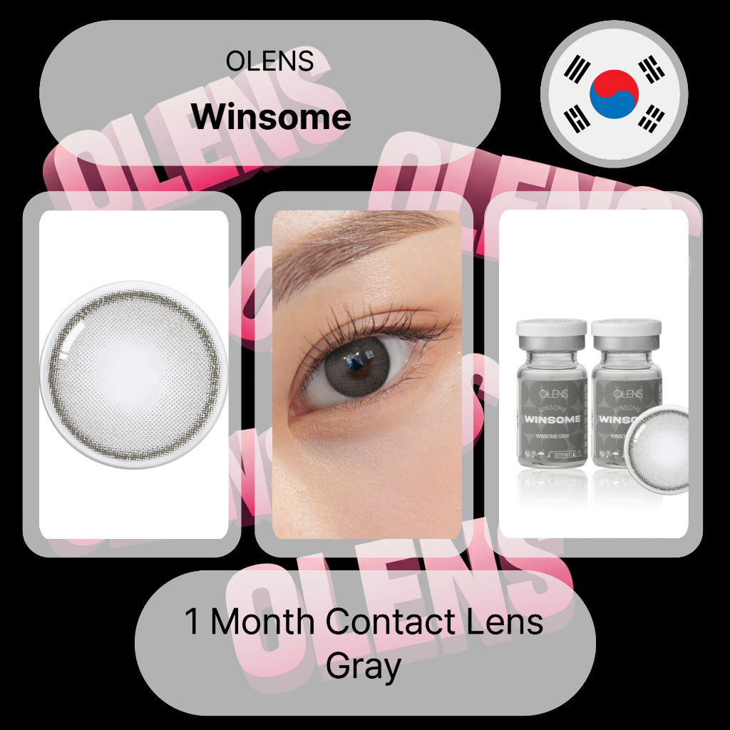 Ống kính tiếp xúc hàng tháng Olens Winsome Grey