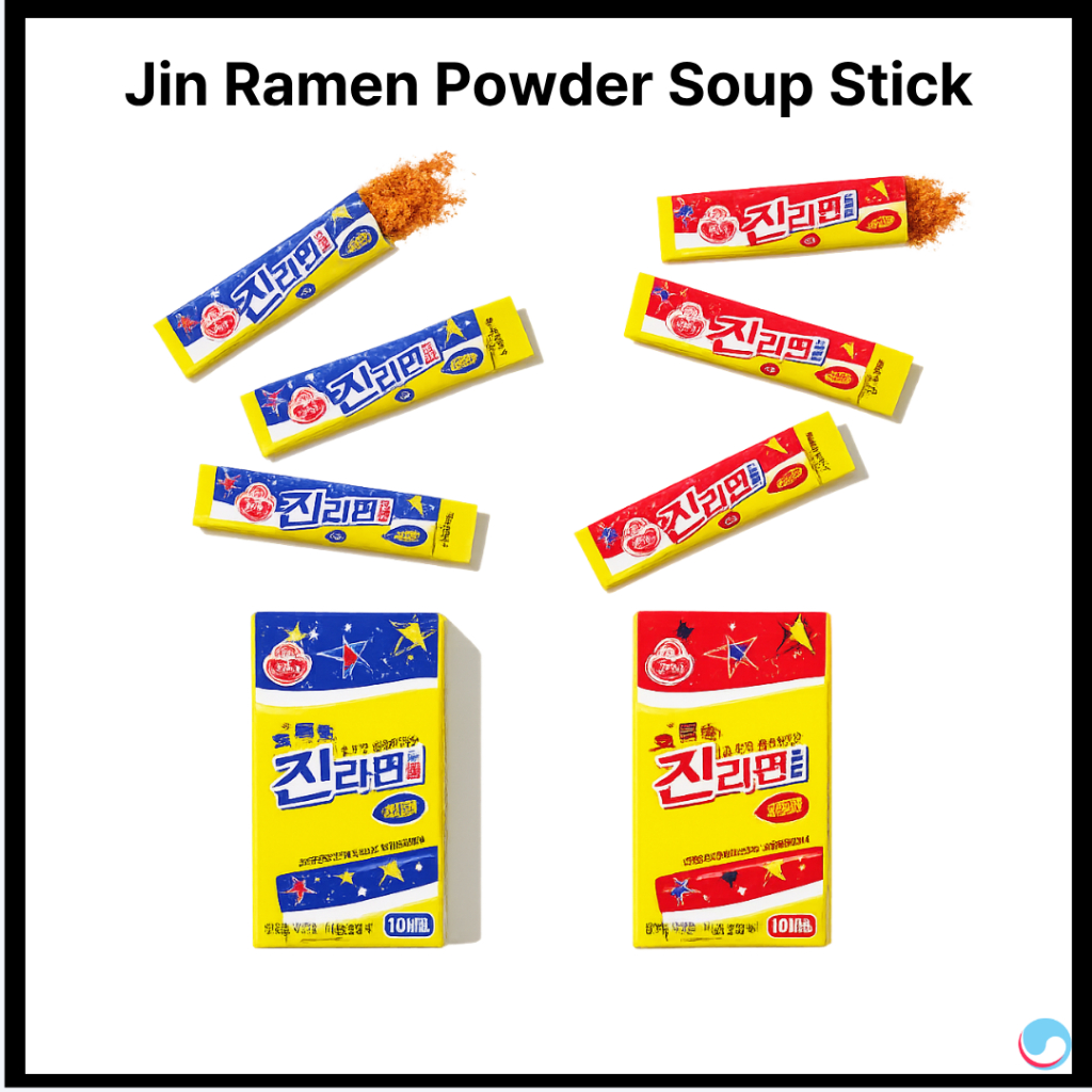 [Ottogi] Jin Ramen Powder Soup Stick (Nhẹ & Cay) Hương Ramen Hàn Quốc trong que tiện lợi
