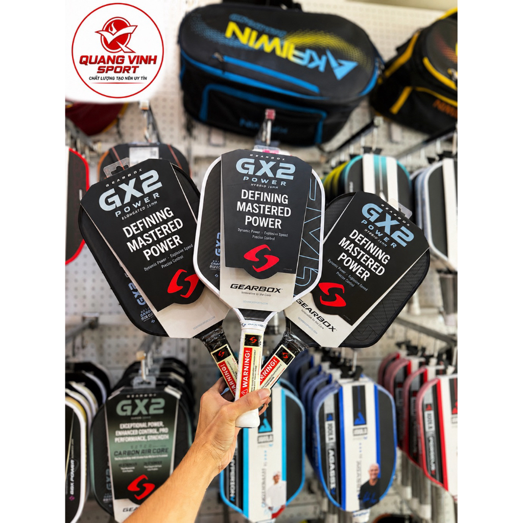 Vợt Pickleball Gearbox GX2 Power Chính Hãng – Dòng Power Cao Cấp Cho Cú Đánh Mạnh, Ổn định