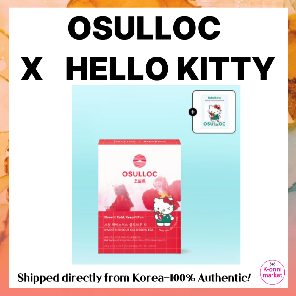 OSULLOC x Hello Kitty l Cold Brew Tea Sticks (10 chiếc) l Trà đá Hàn Quốc l Sản xuất tại Hàn Quốc