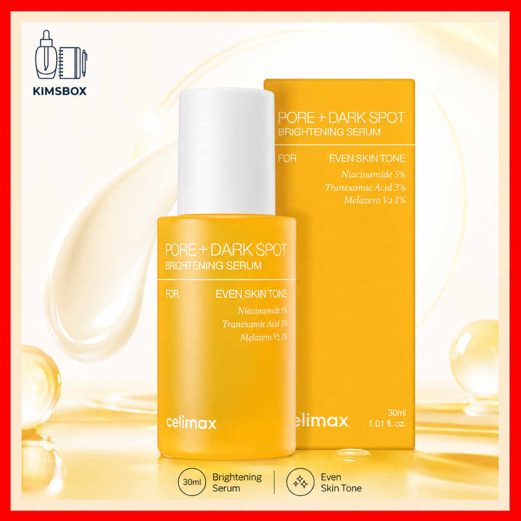 Celimax Pore + Dark Spot Brightening Serum 30ml TXA Niacinamide Brightening Pore Care Serum