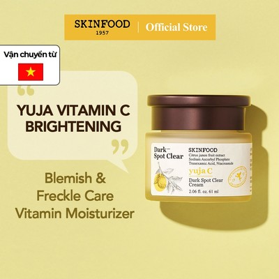 [SKINFOOD Official] Kem dưỡng Vitamin C Yuja sáng da & mờ thâm Yuja C Dark Spot Clear Cream 70ml