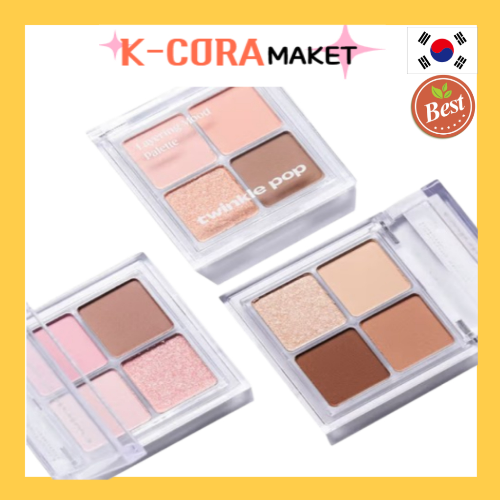 Bảng phấn mắt tâm trạng Twinkle Pop K-Beauty Layering: Nhiều màu lung linh & mờ