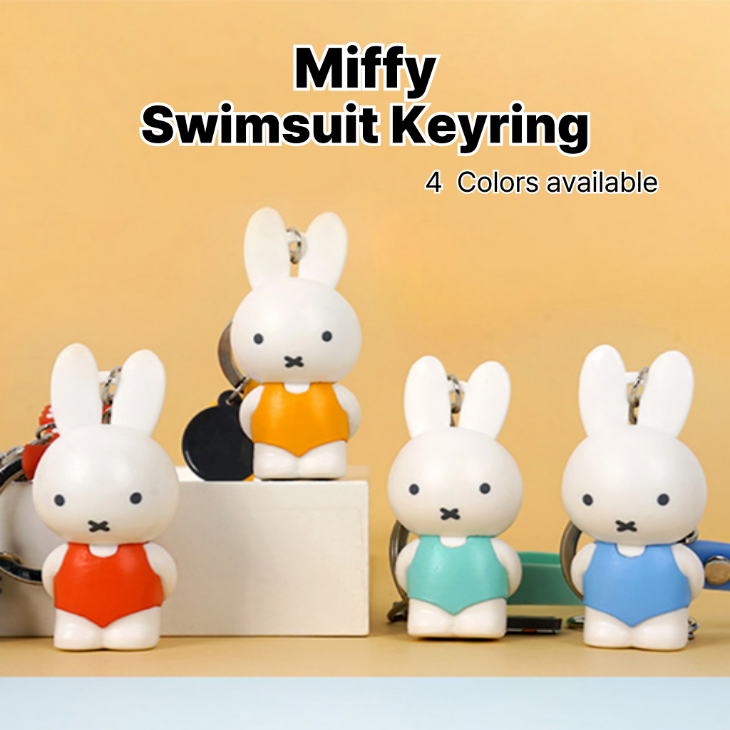 [Miffy] Miffy Keychain Móc Khóa Thỏ Miffy Treo Túi Phụ Kiện Dễ Thương 4 Màu