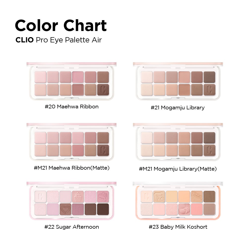 [CLIO]❤️ Bảng Mắt Chuyên Nghiệp Dễ Dùng PRO EYE PALETTE AIR - 0.6gX12 | BigBuy360 - bigbuy360.vn