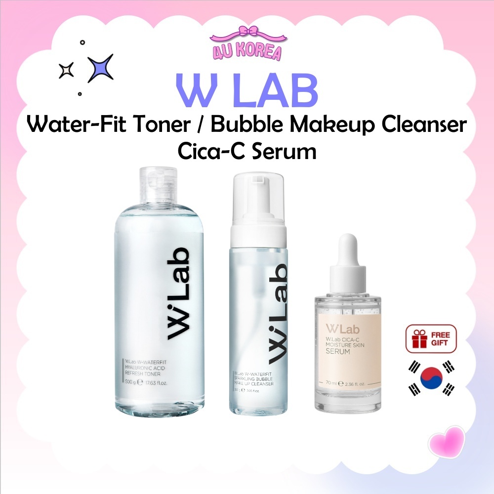 W LAB Water-Fit Toner 500g hoặc Water-Fit Bubble Makeup Cleanser 200g hoặc Cica-C Serum 70ml / K-BEA