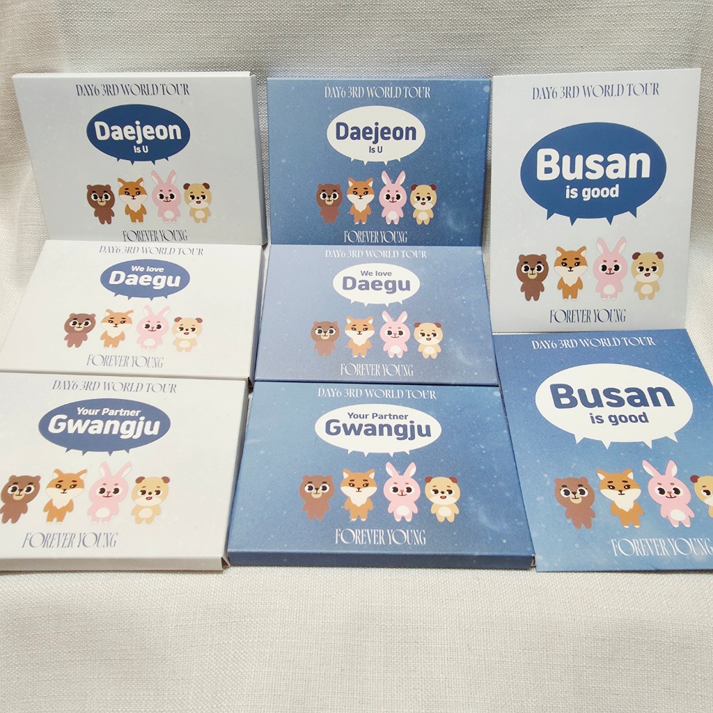 DAY6 Bộ quà tặng lối vào TOUR THẾ GIỚI 3RD Trọn bộ | Daejeon, Busan, Gwangju, Daegu | KHÔNG BÁN