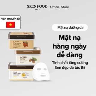 [SKINFOOD Official] 30 miếng mặt nạ dưỡng da hàng ngày Cà rốt, quả sồi, Yuja C / Daily Sheet Mask