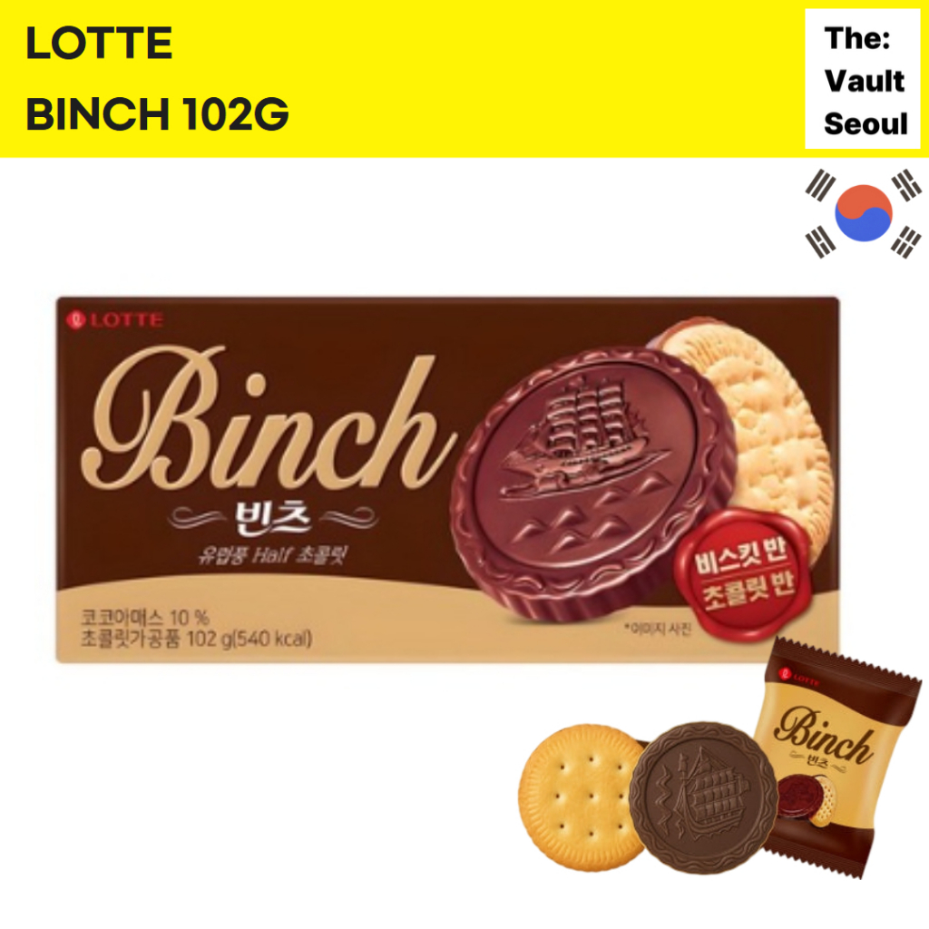 Lotte Binch 102g Đồ ăn nhẹ đại diện Hàn Quốc