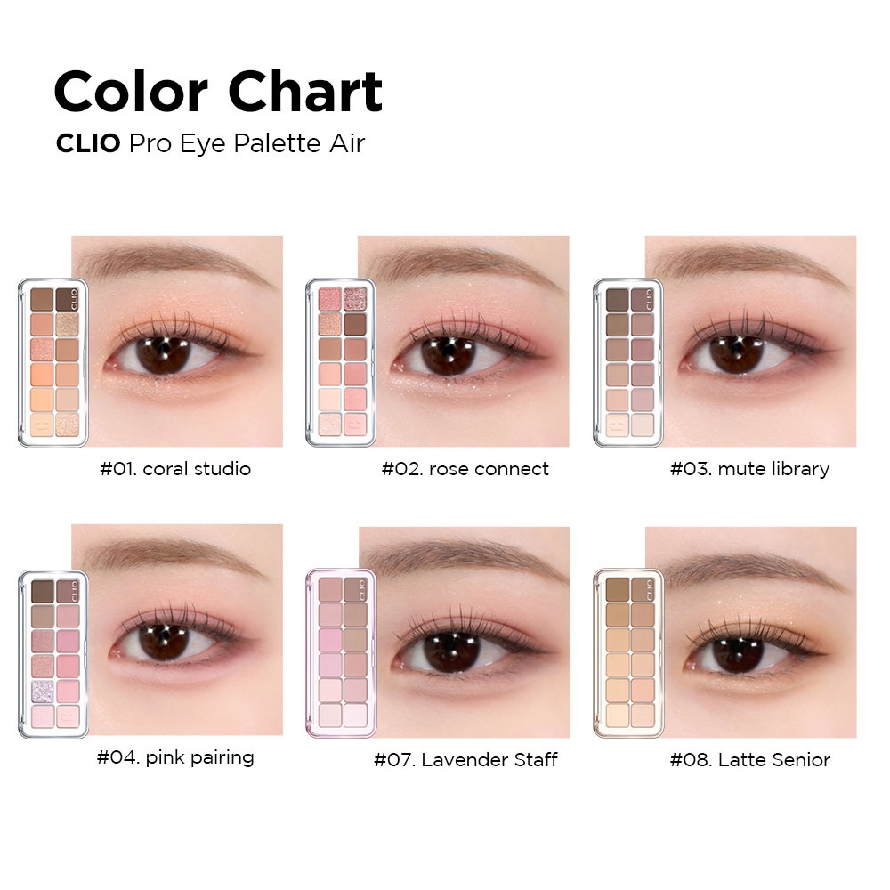 [CLIO - MÀU MỚI] Bảng Mắt Chuyên Nghiệp Dễ Dùng PRO EYE PALETTE AIR - 0.6gX12 | BigBuy360 - bigbuy360.vn