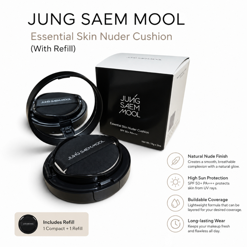 Jung Saem Mool Essential Skin Nuder Cushion – Màu be