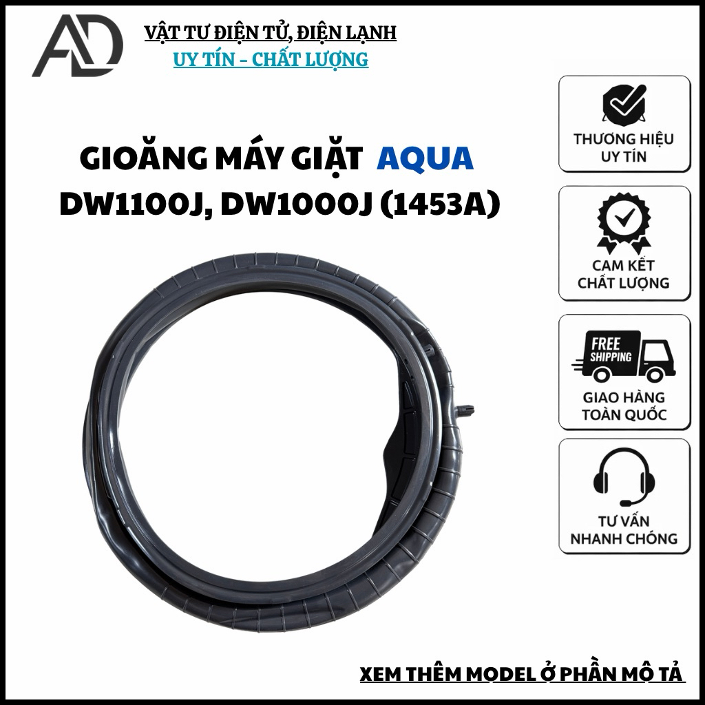 Gioăng (Ron) Máy Giặt  AQUA DW1100J, DW1000J (1453A)
