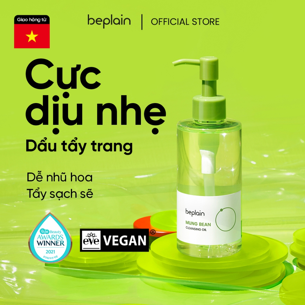 [Beplain Chính Hãng] Dầu Tẩy Trang beplain Đậu Xanh - Mung Bean Cleansing Oil 200ml