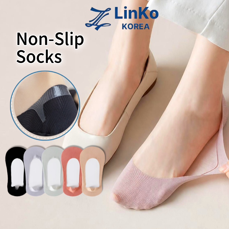 LinKo 4 Đôi Tất Chống Trơn Trượt Vô Hình Cho Nữ Tôi Không Thể Hiện Tất Cắt Thấp Breahtable Cho Giày 
