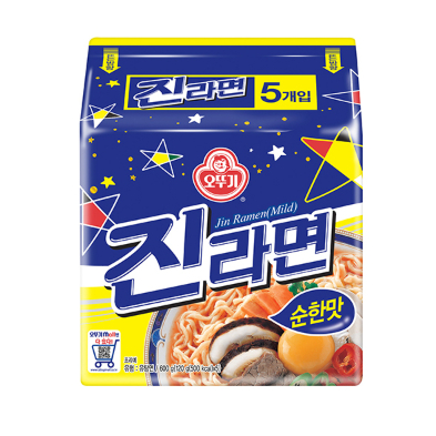 ❈ ❈ Ottogi Jin Ramen (Nhẹ) 120g – 5 Gói