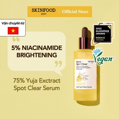 [SKINFOOD Official] Serum Vitamin C Yuja 75% mờ thâm và dưỡng sáng da Yuja C Dark Spot Clear Brightening Serum 50ml