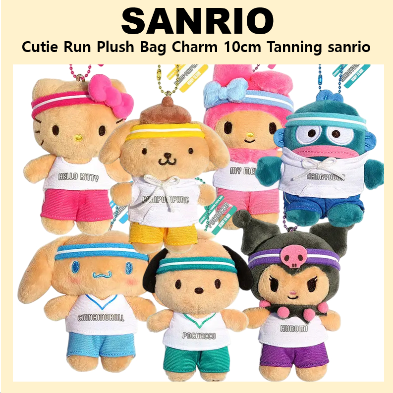 [Sanrio] Túi sang trọng Cutie Run Charm 10cm Sanrio Olive Young Exclusive kitty pompompurin pochacco