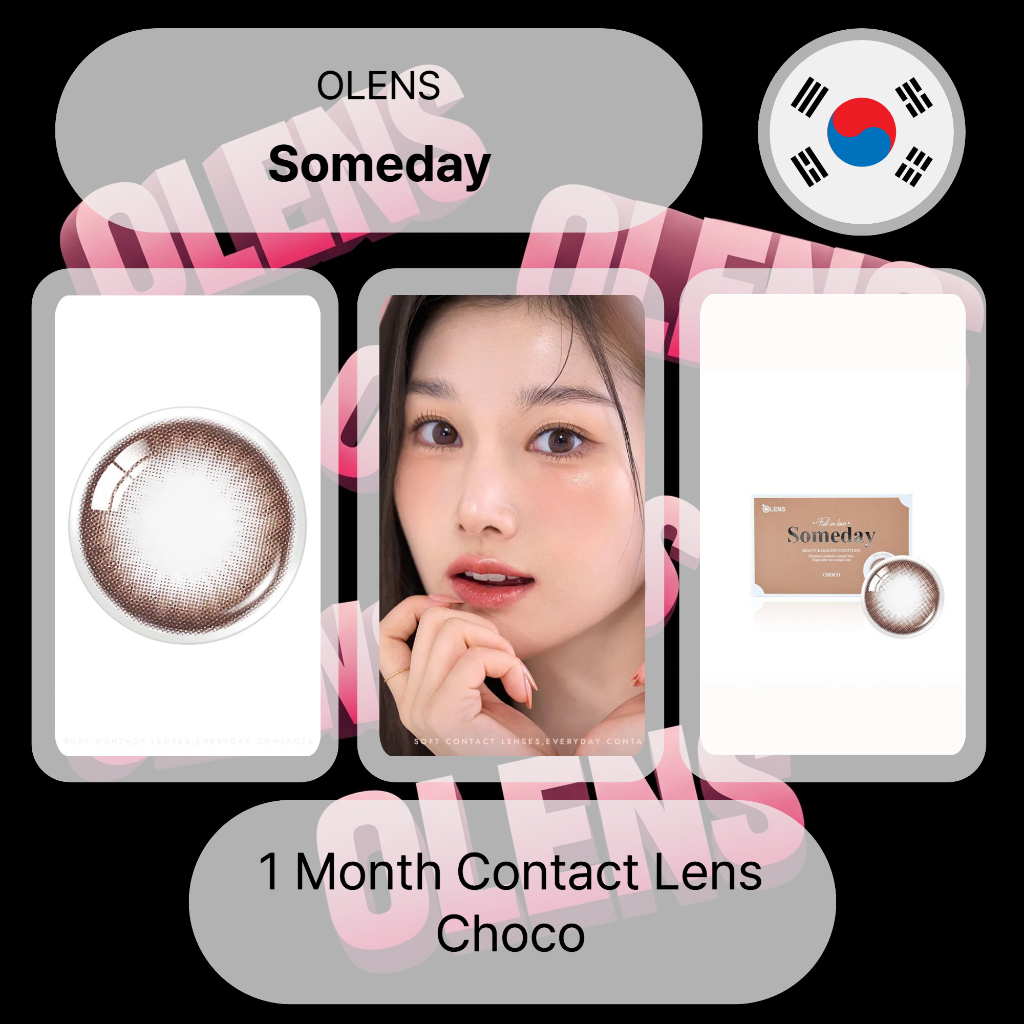 Olens Ống kính tiếp xúc 1 tháng Một ngày nào đó Choco Color