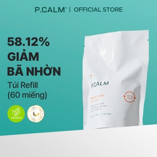   P.CALM  Túi refill 60 miếng Toner Pad hỗ trợ làm dịu da giảm bã nhờn giảm mụn Barrier Cycle Toner Pad Refill 60 Pads 160ml 