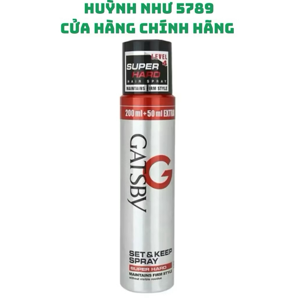 [CHÍNH HÃNG]Keo xịt tóc Gatsby Super Hard, 250ml