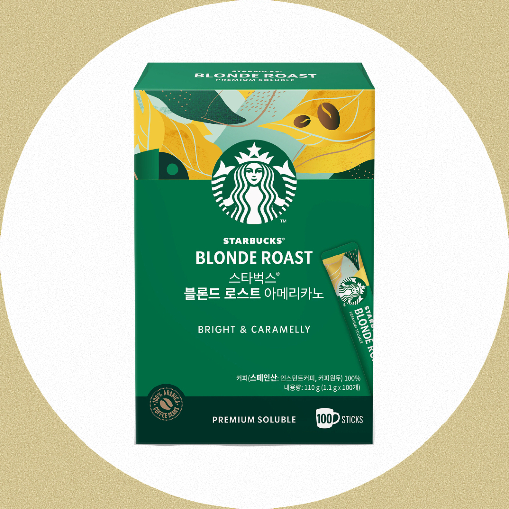 [Starbucks] Blonde Roast Americano Instant Coffee / Black Coffee / Premium Instant Coffee Sticks