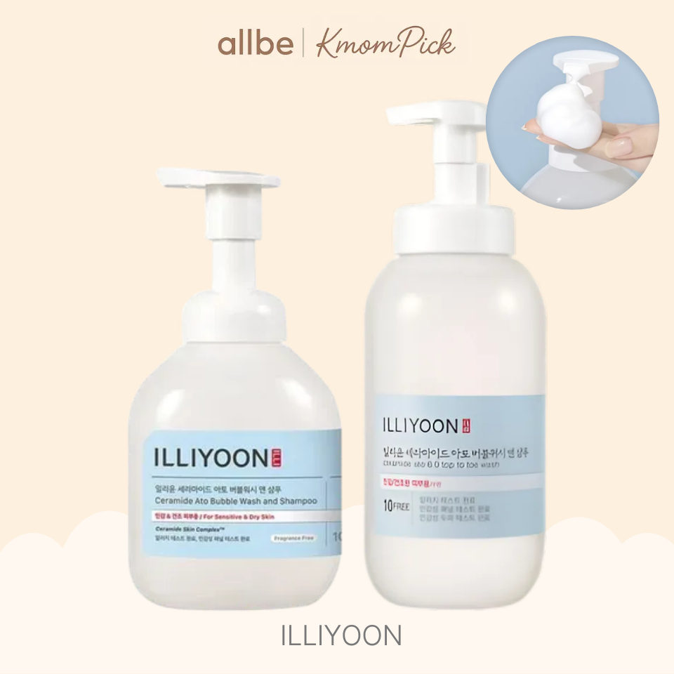 🇰🇷 Dầu gội và rửa bong bóng Ceramide Ato – 400mL / 900mL | Nhẹ nhàng | Da nhạy cảm