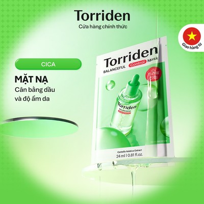 [1 miếng] [Hàng Tặng Kèm Không Bán] Torriden Mặt nạ kiểm soát da BALANCEFUL CICA CONTROL
