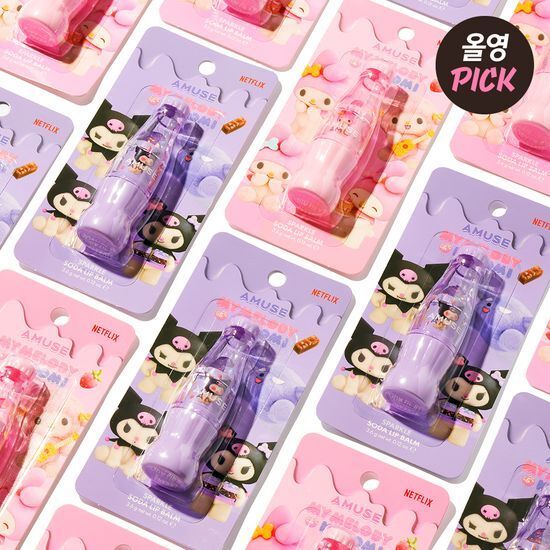 Son dưỡng môi Amuse Sparkle Soda, K-Beauty, Son dưỡng môi, My Melody, Kuromi, Chăm sóc môi, Phiên bả