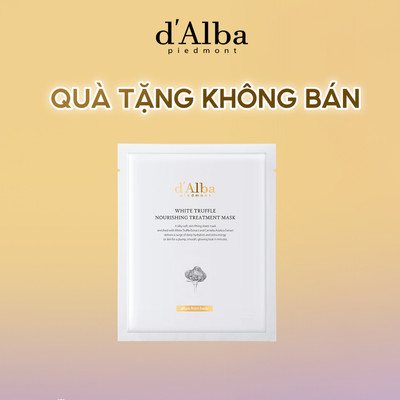 [d'Alba] Quà tặng không bán – Mặt nạ dưỡng ẩm dưỡng sáng da d'Alba 1ea