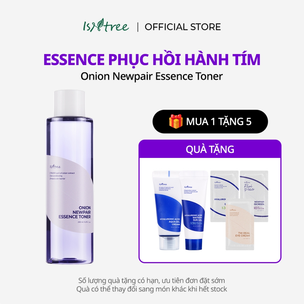 ISNTREE Toner Làm Dịu Da Hành Tím 200ml