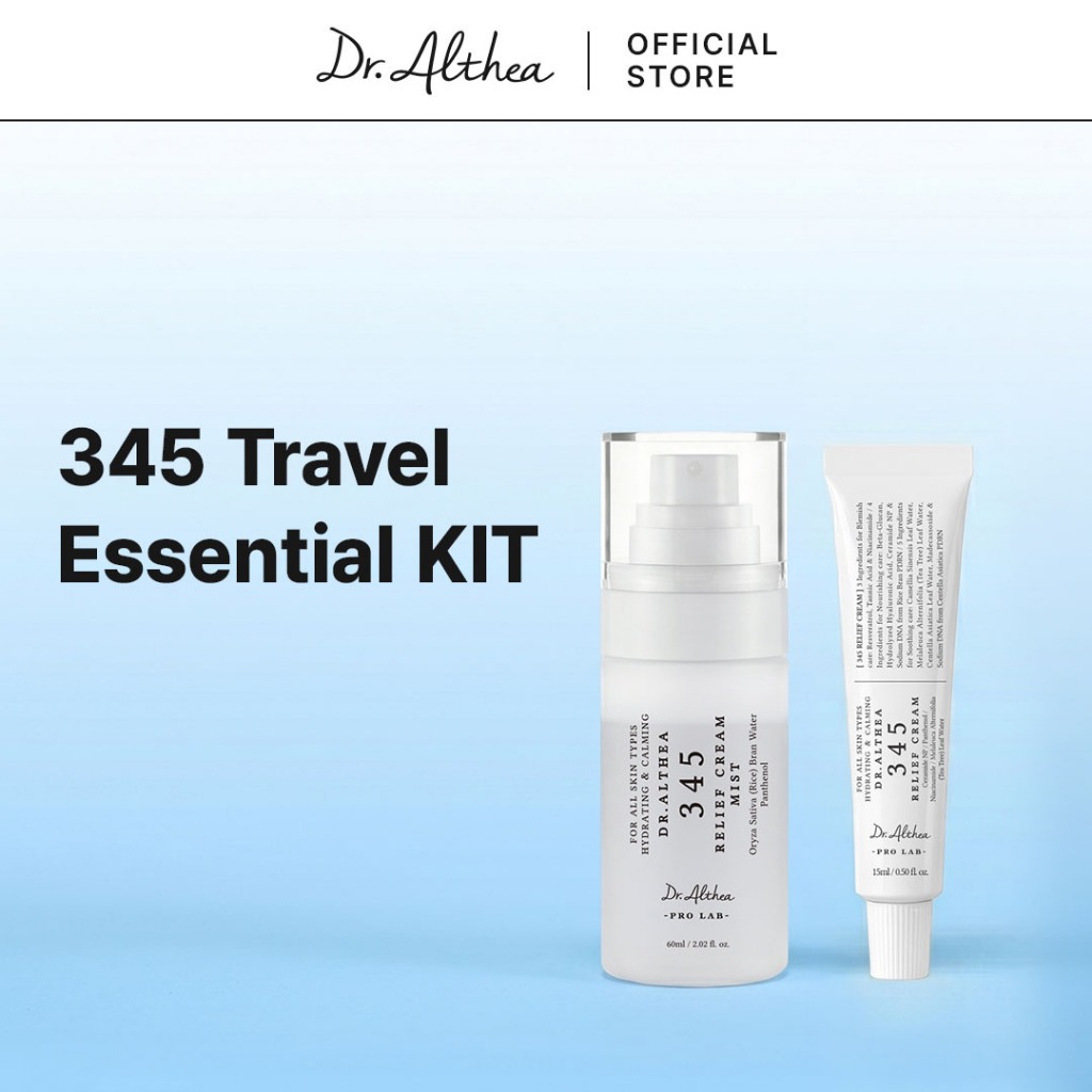 Bộ dụng cụ du lịch Dr.Althea 345 | Kem giảm đau 345 15ml + 345 Kem giảm đau 60ml