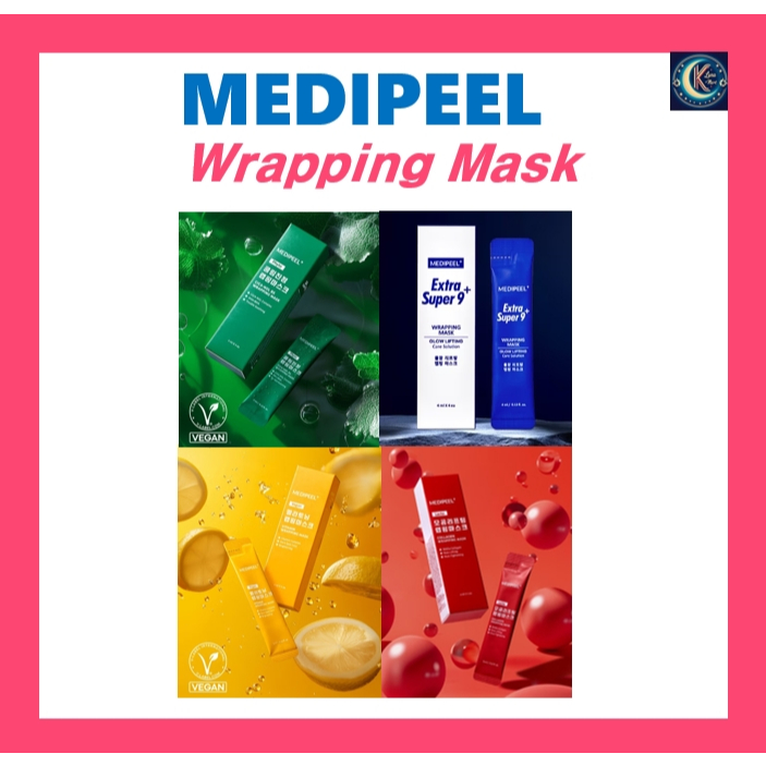 Hàn Quốc 🇰🇷 Mặt nạ gói MEDIPEEL RED Lacto Collagen Pyhto Vitamin Extra Super 9 4ml x 4ea / Medi