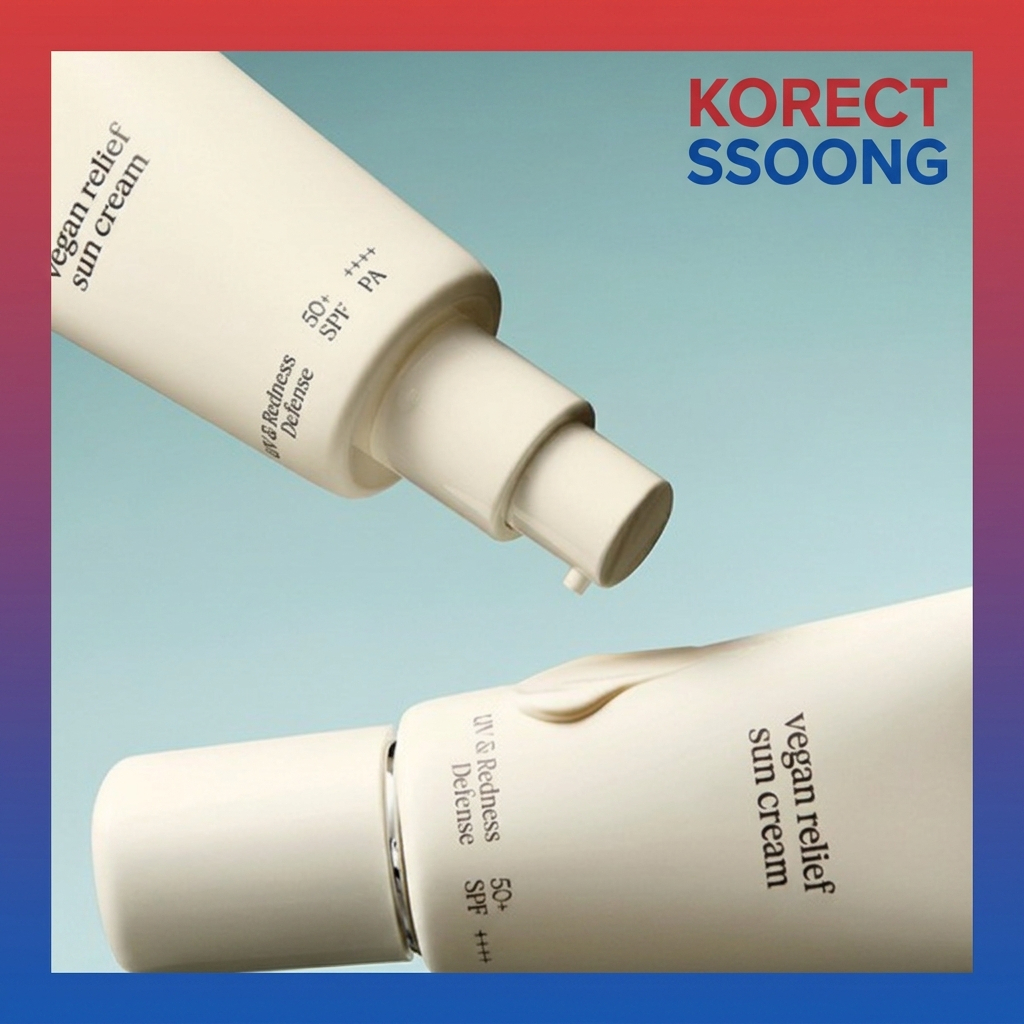 [K-Beauty] Kem chống nắng khoáng chất ATHE Vegan Relief 50ml SPF50 + PA + + + Kem chống nắng kẽm làm